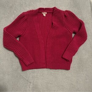 Cat & Jack Women's Deep Red Cardigan